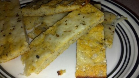 Low Carb Cauliflower Bread Sticks ( no cheese in dough)