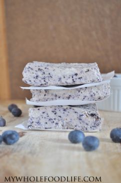 Blueberry Bliss Bars from My Whole food Life.com  (made healthier)