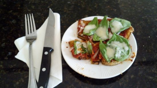 Eggplant Crust Pizza