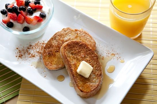 Fruity French Toast with Greek Yogurt