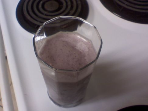 Blueberry Vanilla Yogurt Smoothie