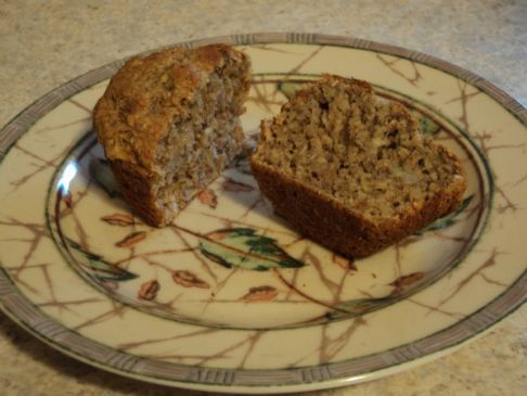 100 Calorie (normal sized) Low Fat Banana Bread Muffins