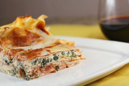 Slow Cooker Spinach Lasagna