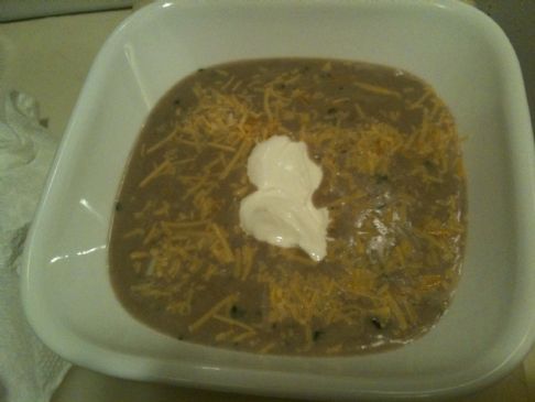 Lazy Susan's Creamy Black Bean Soup 