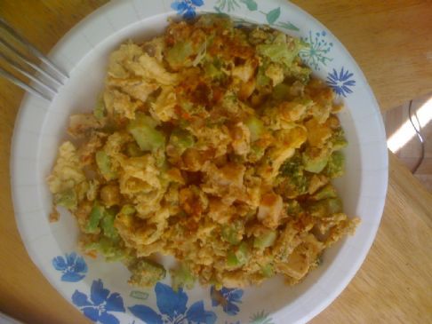 Slow Carb Scrambled Omelette