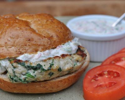 Greek Chicken Burgers