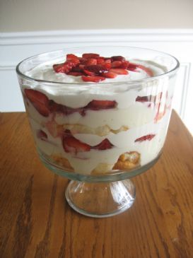 White Chocolate Angel Berry Triffle