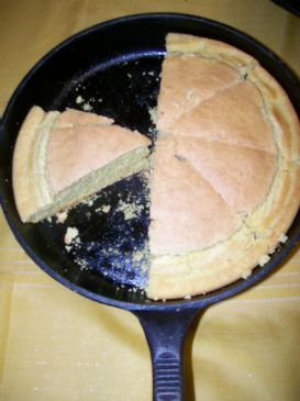 Double batch corn bread in the skillet