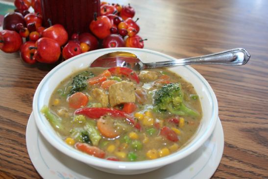 Vegetable Coconut Curry Soup