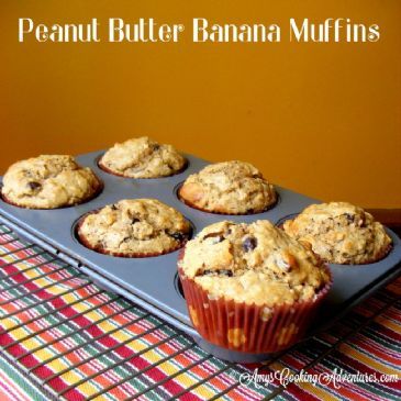 Peanut Butter Banana Muffins