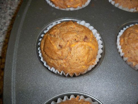 Shredded Sweet Potato Muffins