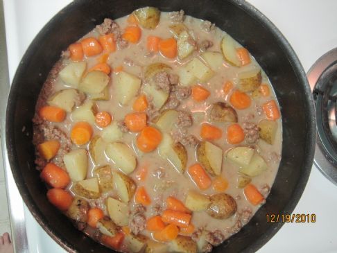 Ground Beef Stew Skillet