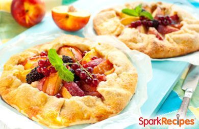 Country Peach Tart (Galette aux Peches)