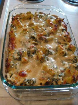 Chicken & Spinach Pasta Bake