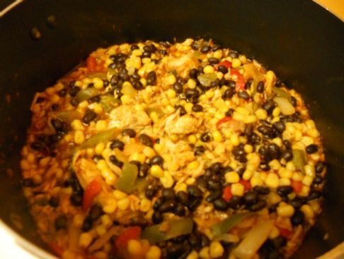 Corn and Black Bean Salmon