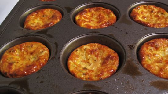 Zucchini  and Onion Egg Muffins