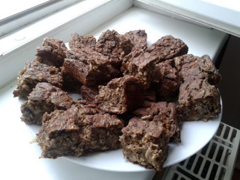 Hemp-applesauce protein brownies