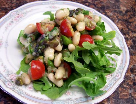 White Bean, Asparagus & Tomato Salad