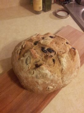 No-Knead Olive Bread