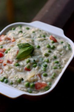 Vegetable Goat Cheese Risotto