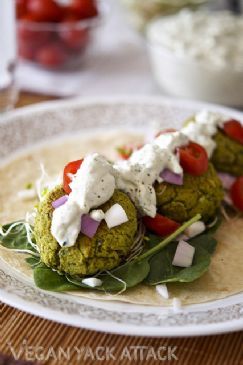 Baked Spinach Falafel