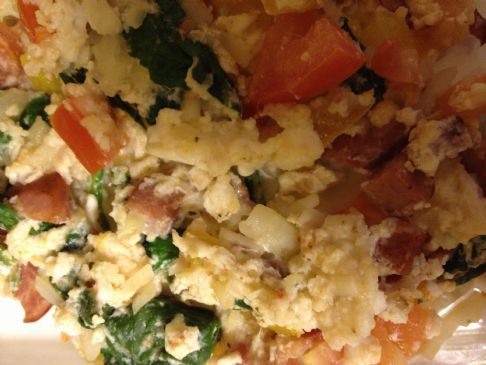 veggie breakfast meat scramble