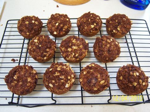 Whole Wheat Apple-Oat Muffins