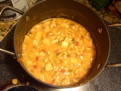 Peggy's Mexicali White Bean Chicken Chili Soup
