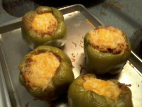 Chicken Enchilada Stuffed Bell Peppers