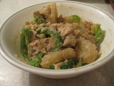 Turkey Potato Pepper Stirfry