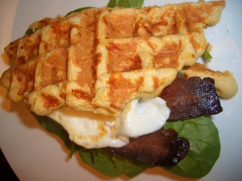 Cheddar Cornmeal Waffles