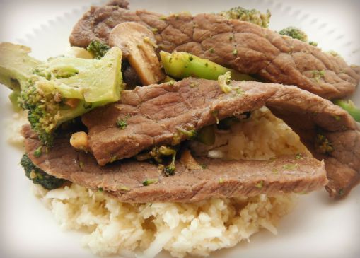 Beef Stir Fry with Cauliflower rice