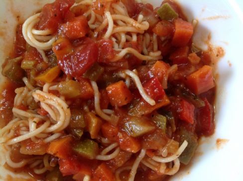 Quick Veggie Pasta Sauce (Vegan)