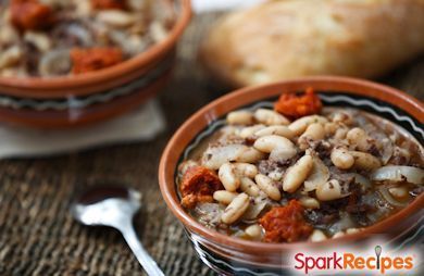 Pork and White Beans in Guinness