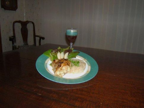Glazed Coconut Chicken w-Wild Rice