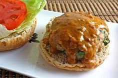 Thai Turkey Burgers with Peanut Sauce