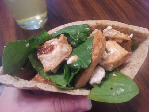 Chicken, Spinach & Feta Pita Pocket