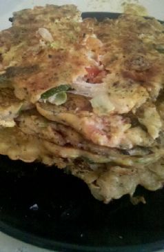 Zucchini Tomato & Gruyere Pancakes