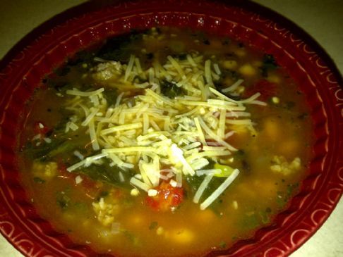 Sausage White Bean & Kale (or Spinach) Soup