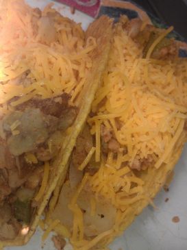 turkey and potato taco filling