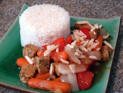 Orange Vegetables with Tempeh