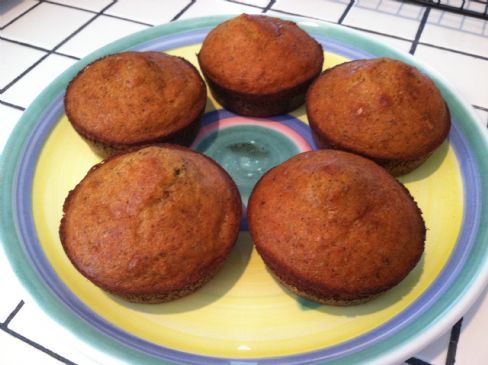 Pumpkin Pistachio Protein Muffins