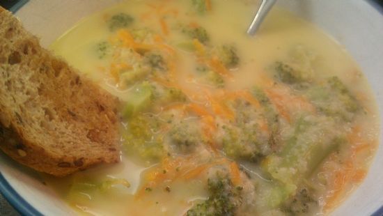 Skinny Broccoli and Cauliflower Soup