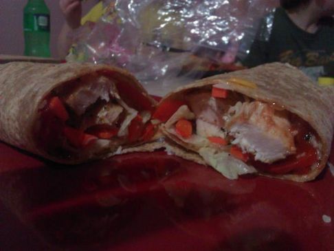 Hawaiian Chicken Salsa Wrap