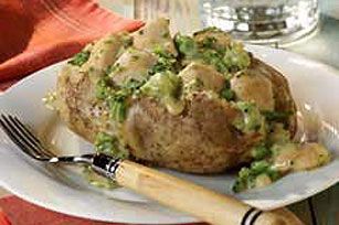 Creamy Chicken and Broccoli Stuffed Potato