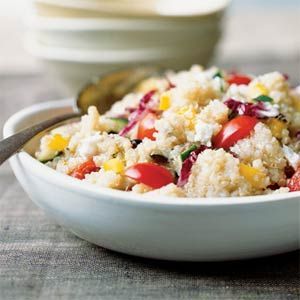 Colorful Quick Quinoa Grecian Salad