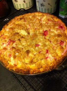 Rhubarb Sour Cream Pie