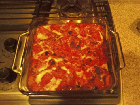 Eggplant Marinara Bake