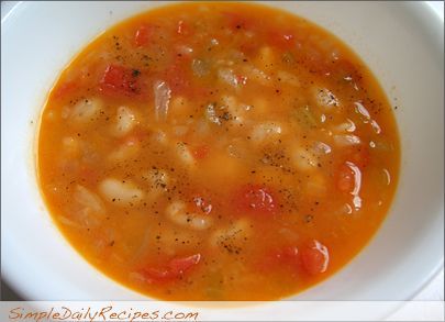 Bean soup with soy chirozo