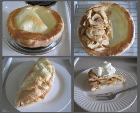 German Apple Pancake (no added sugar, egg whites only)